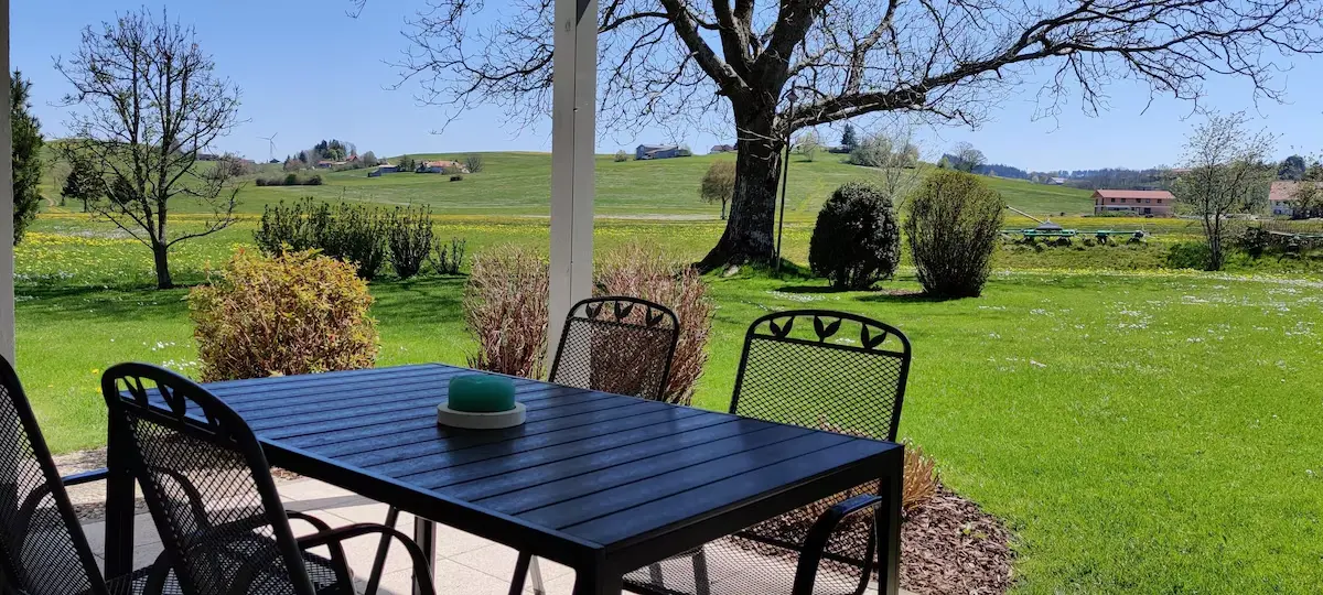 Speisen im Freien – Ferienwohnung FeWo Berger